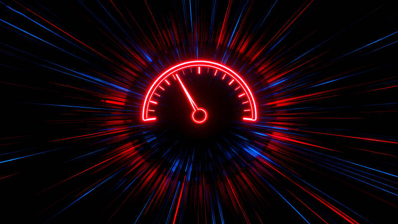 速度仪表盘的炫酷特效图片