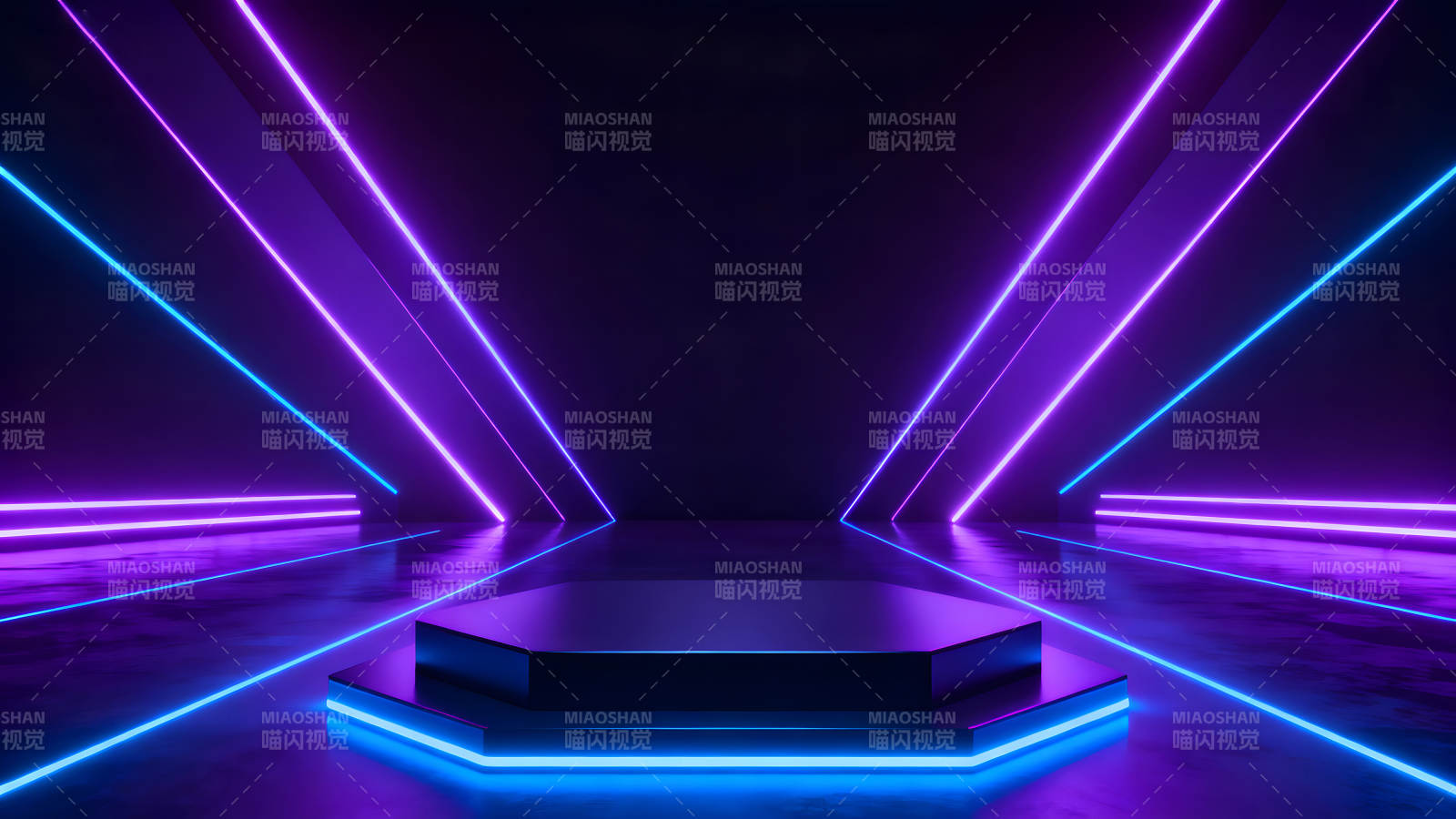 霓虹灯舞台展示图片