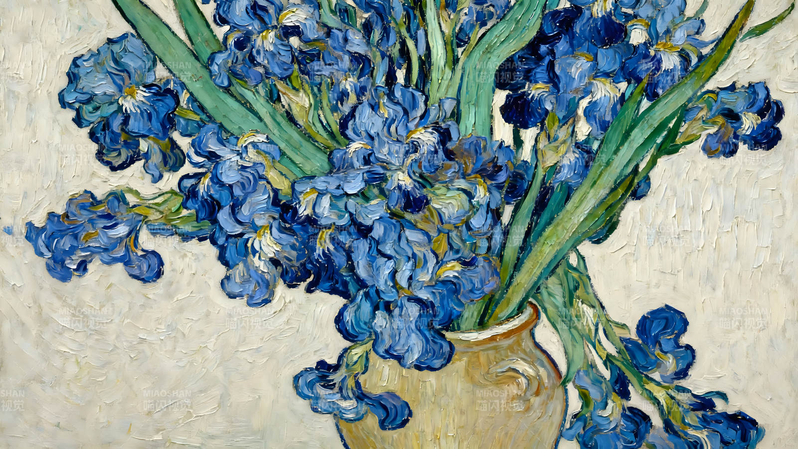 梵高的蓝色鸢尾花图片