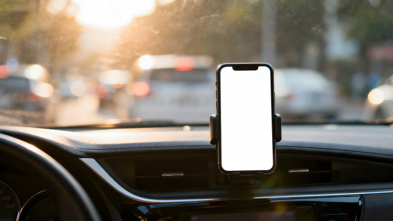 车内手机显示屏照片图片