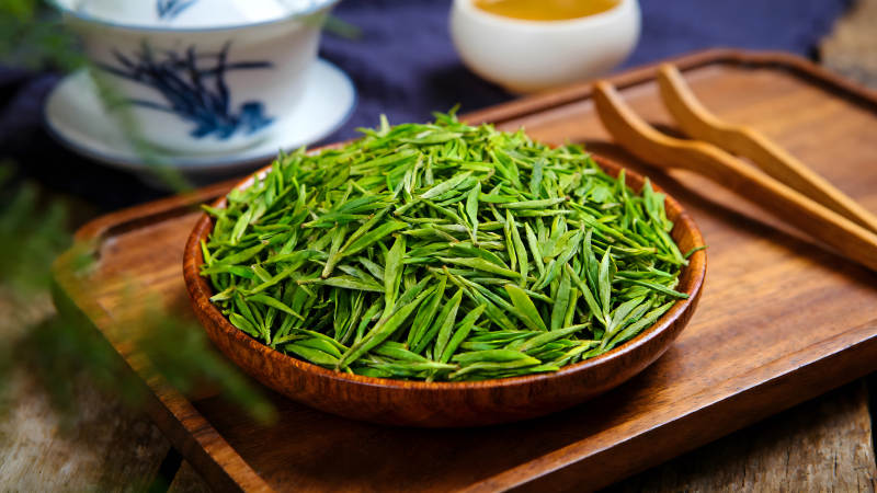 茶叶细节展示茶具布置图片