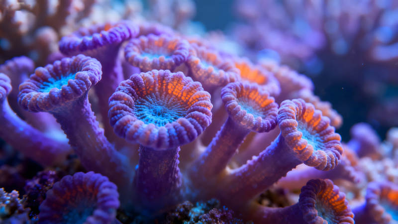 珊瑚特写呈现海洋生物之美图片