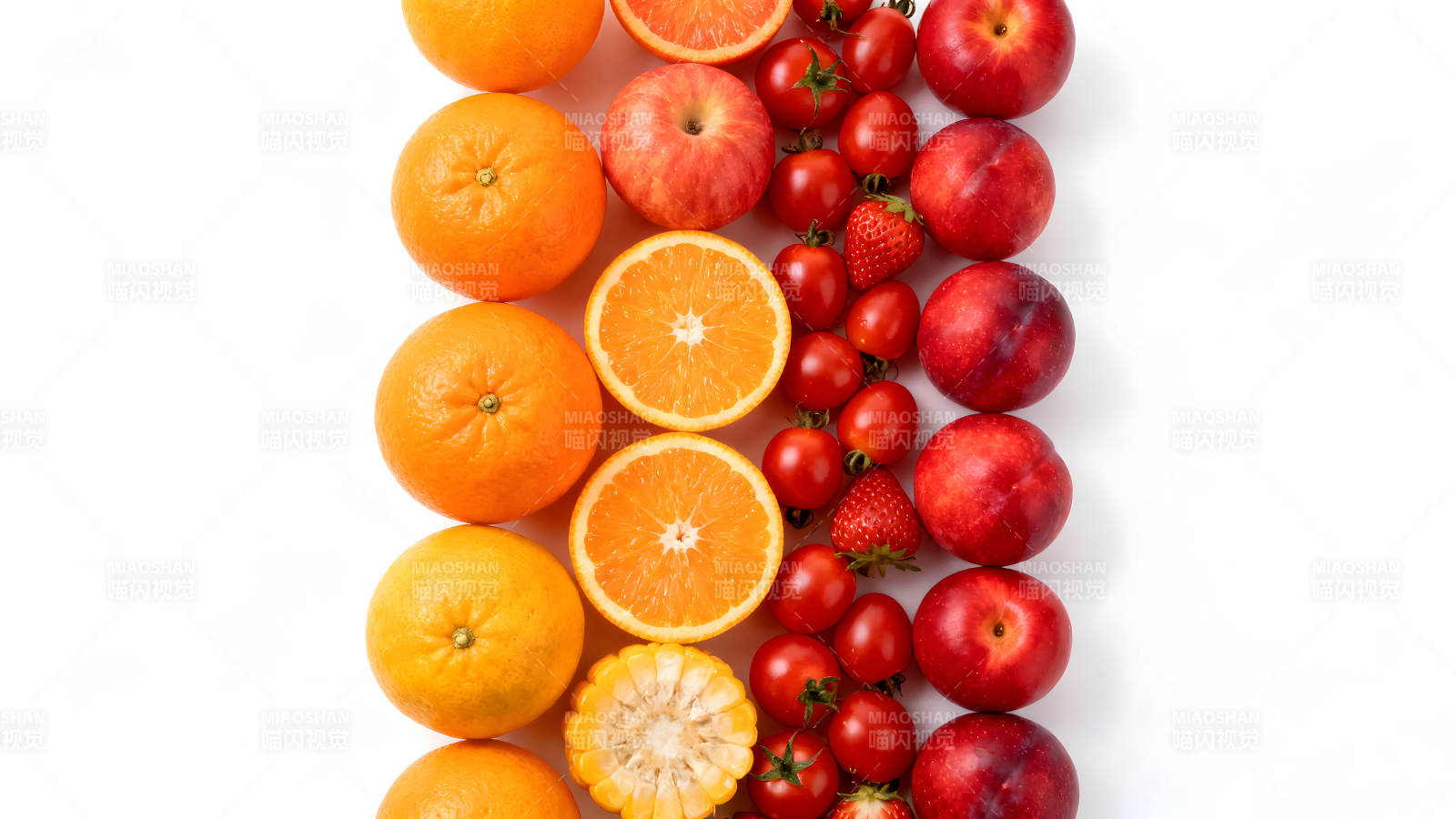 缤纷水果排列展示图片