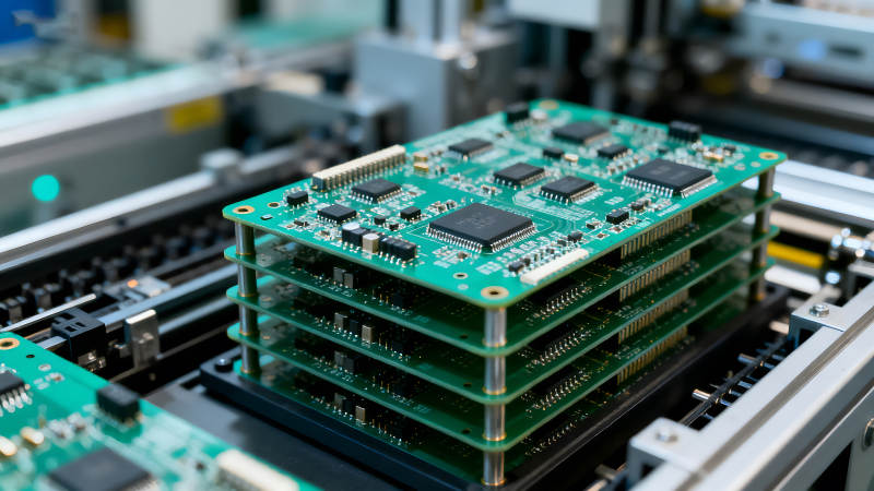 电路板堆叠制造过程图片