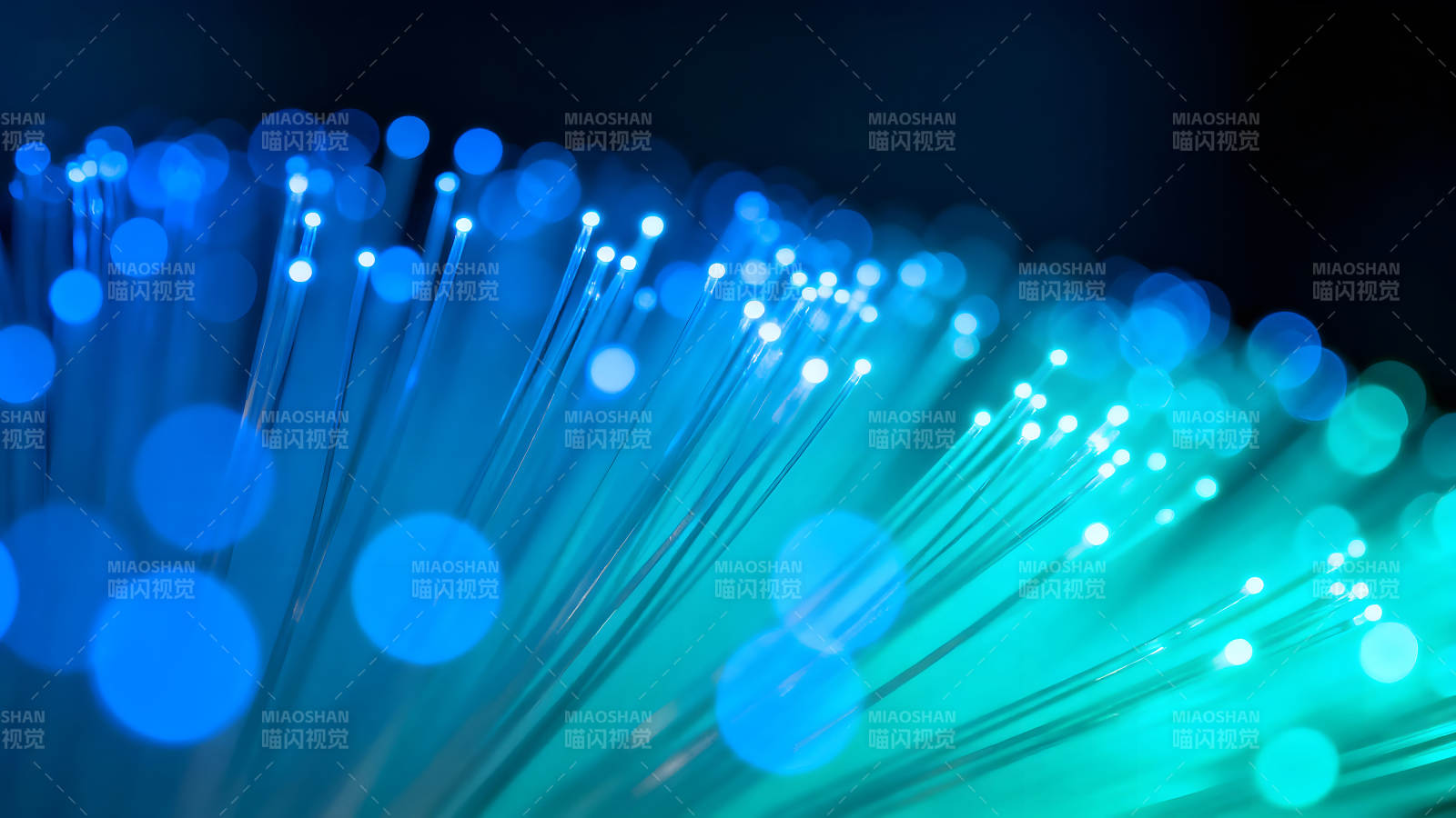 蓝光光纤的抽象艺术图片