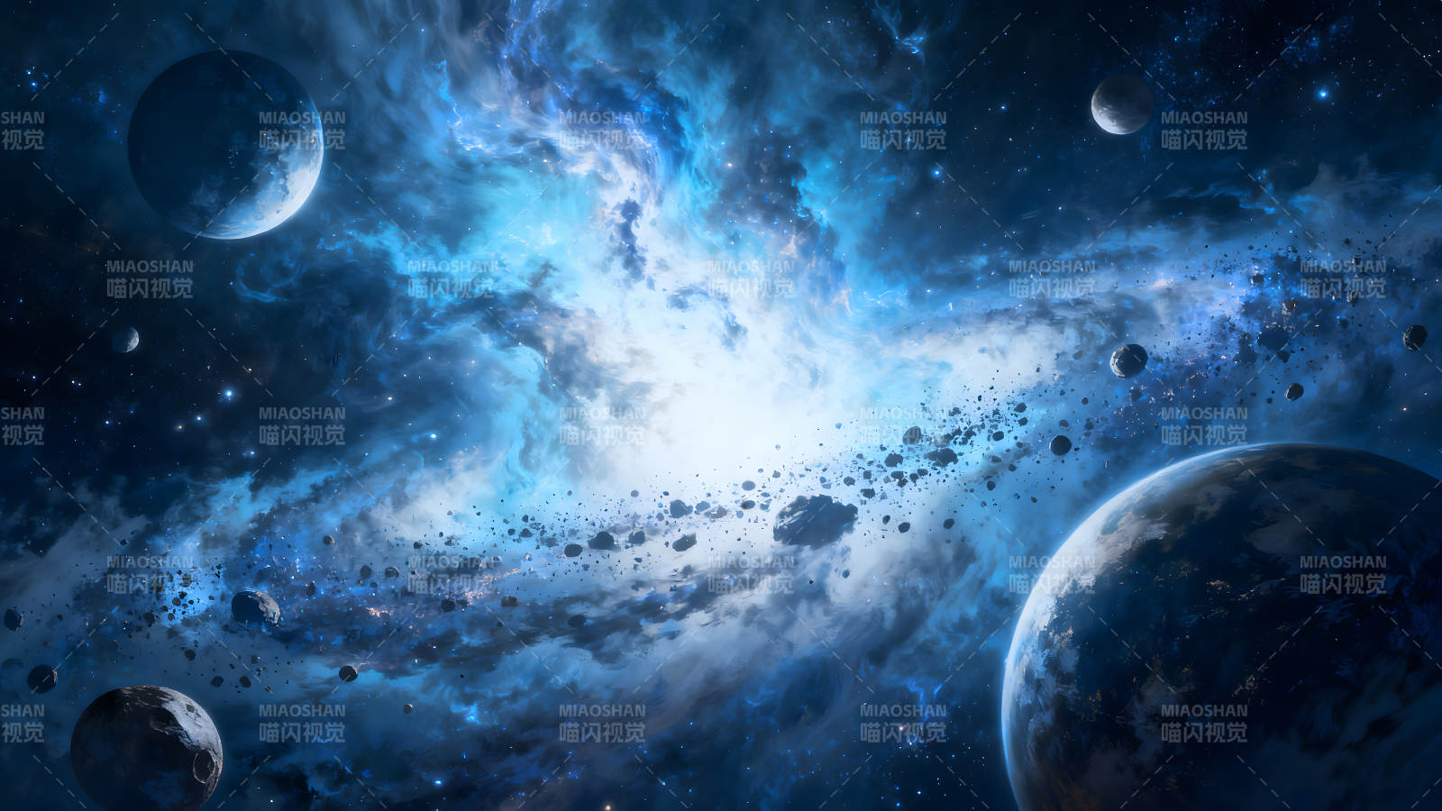 星云宇宙空间行星场景图片