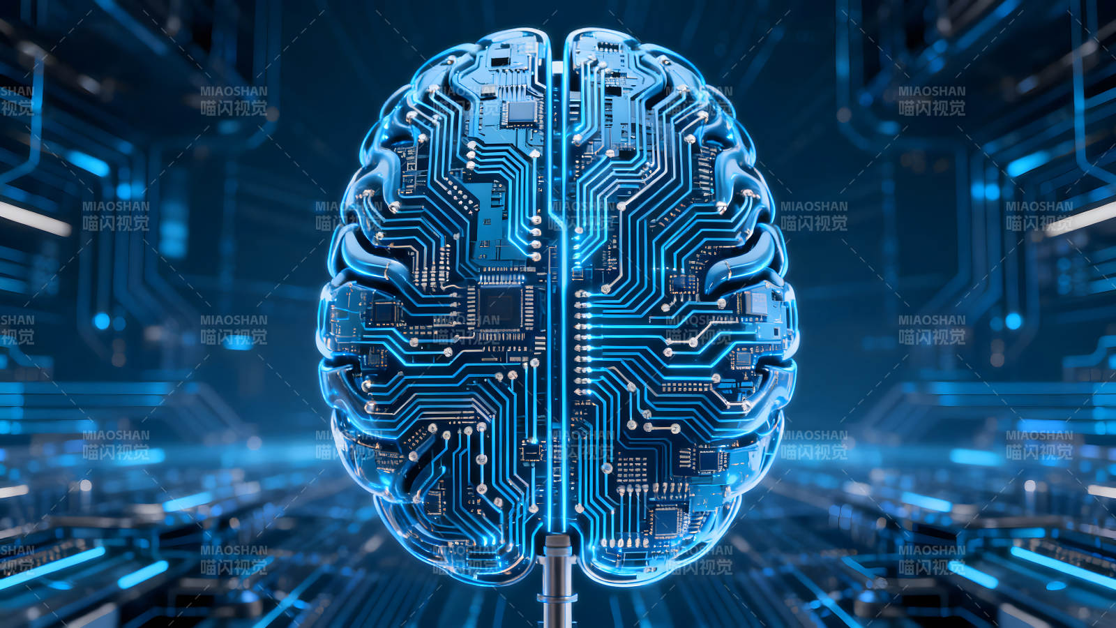 电子大脑科技感十足图片