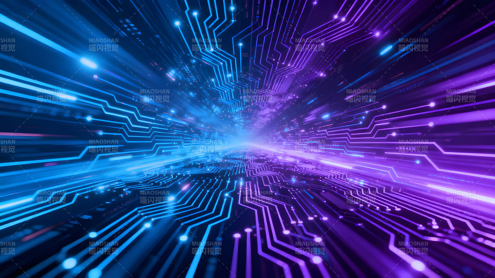 电路板科技感抽象视觉呈现图片