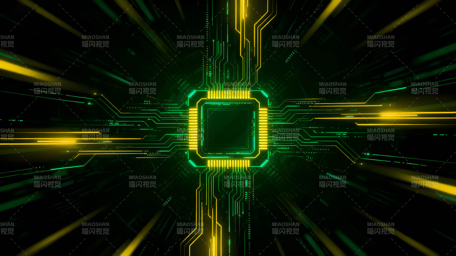 电路板中央处理器抽象科技图片