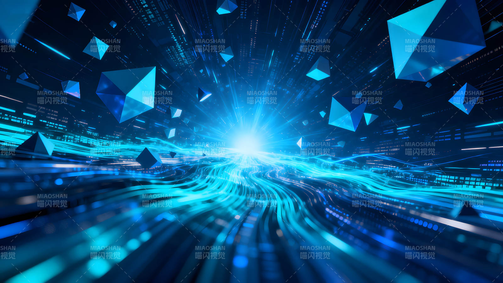 科技感十足的未来世界视觉效果图片