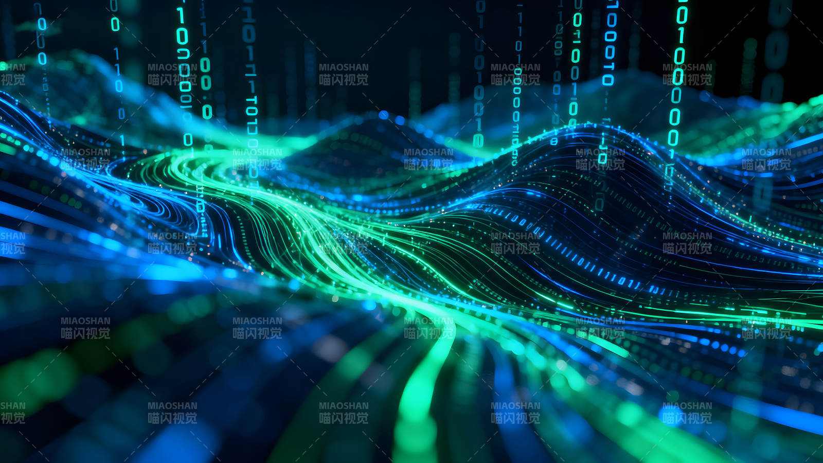 数据流动的未来科技艺术图片