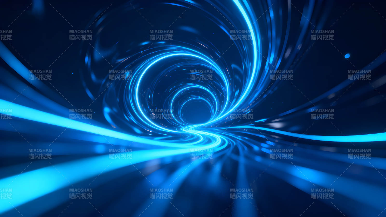 蓝光隧道科技感视觉盛宴图片