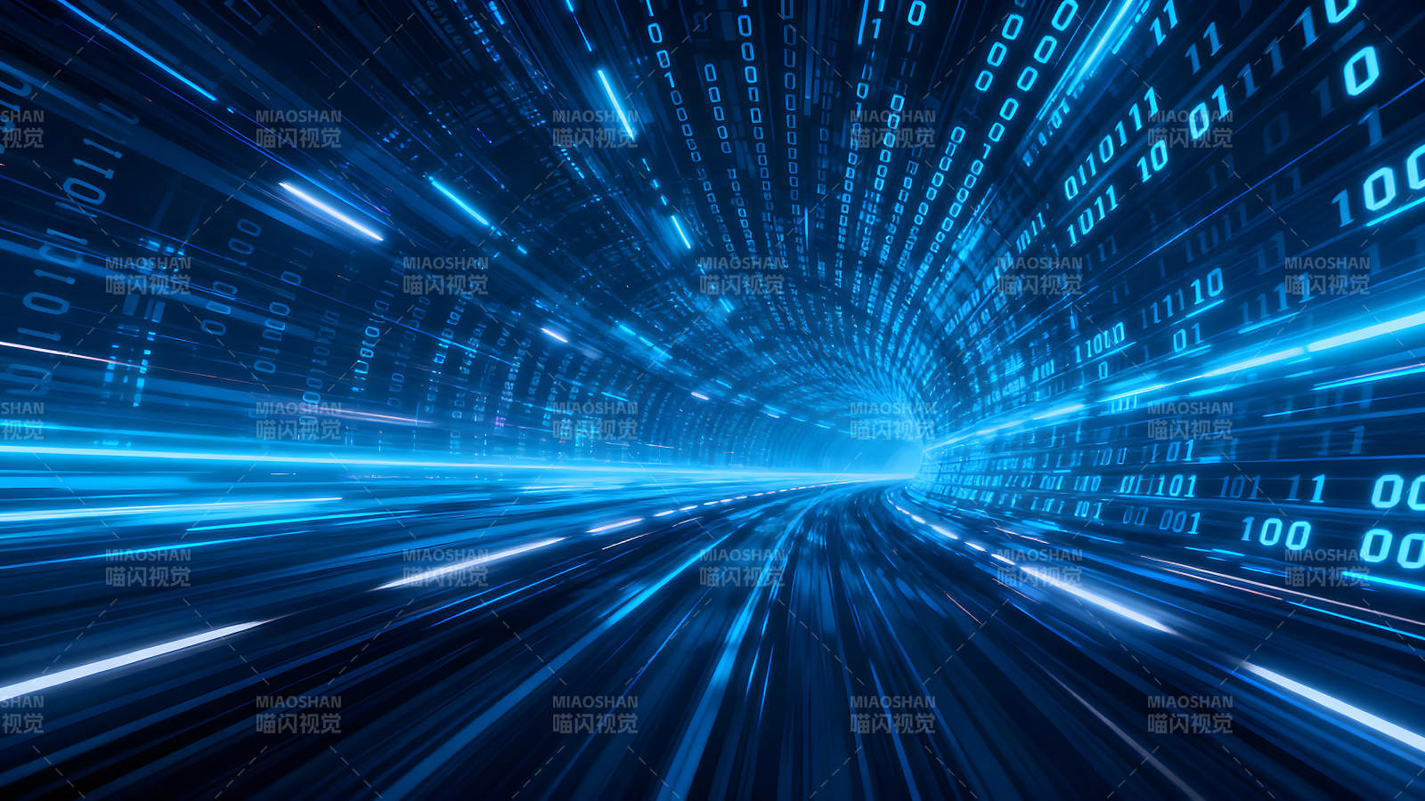 数据传输隧道科技感十足图片