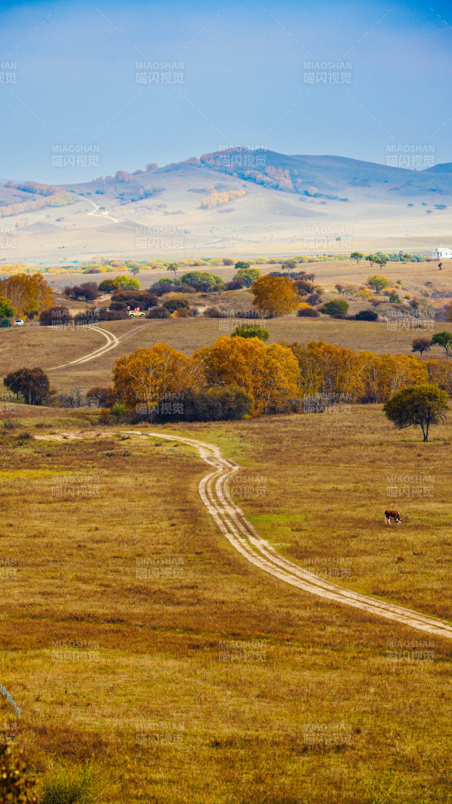 乌兰布统秋野小径图片