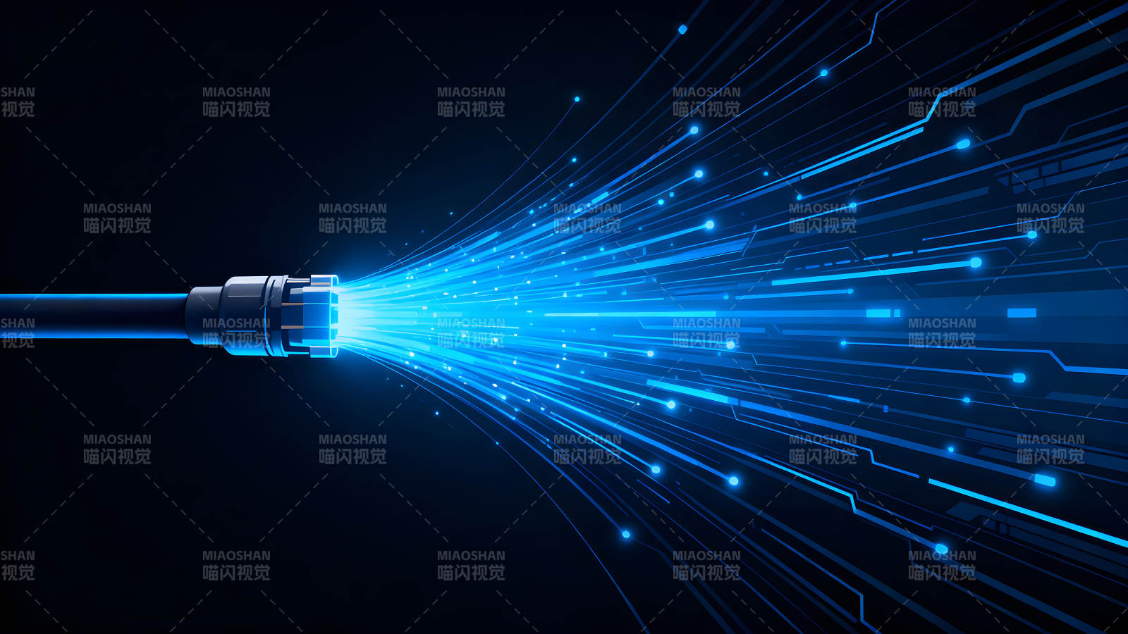 网络连接高速数据传输视觉效果图片