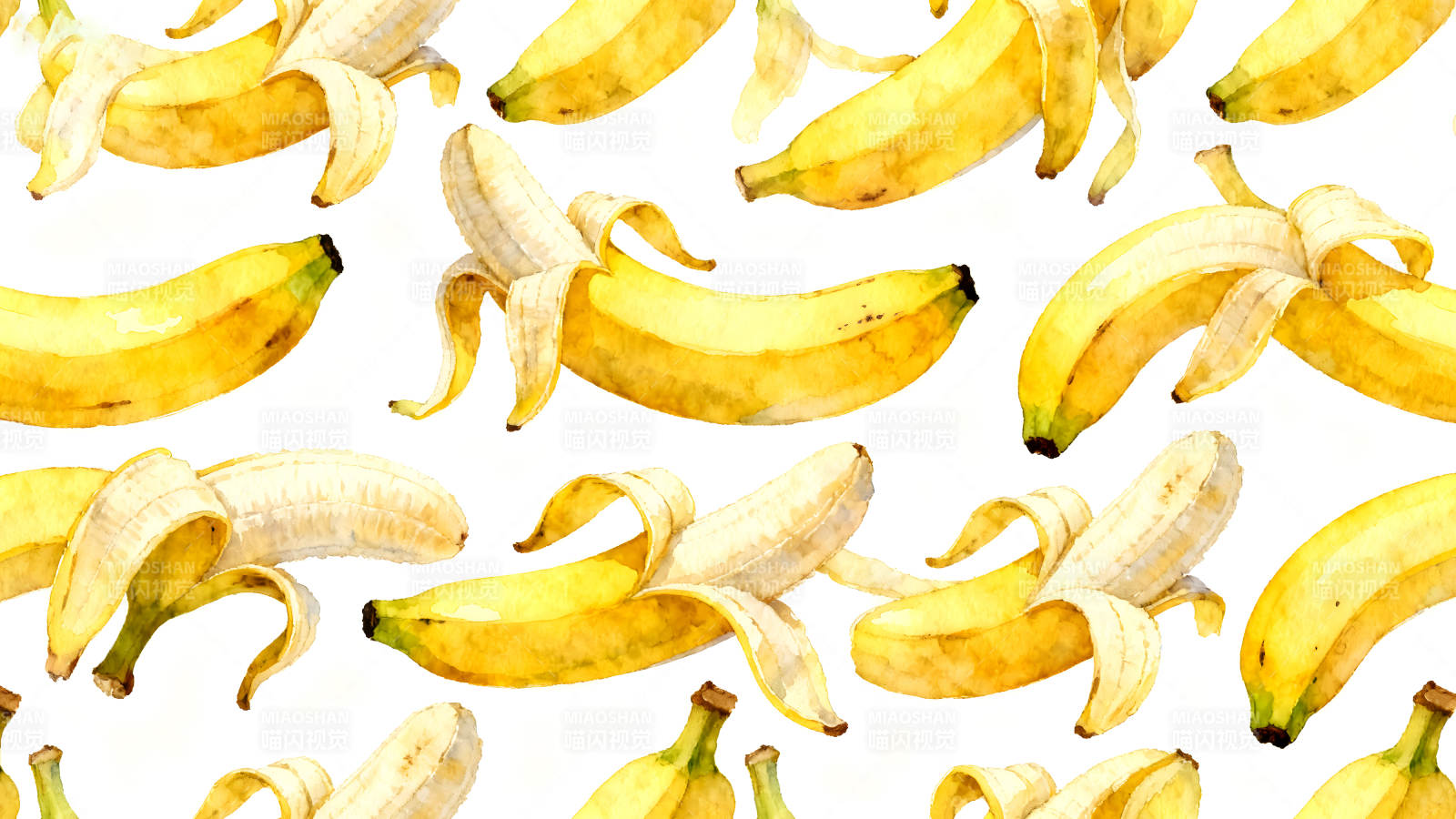 黄色香蕉图案图片