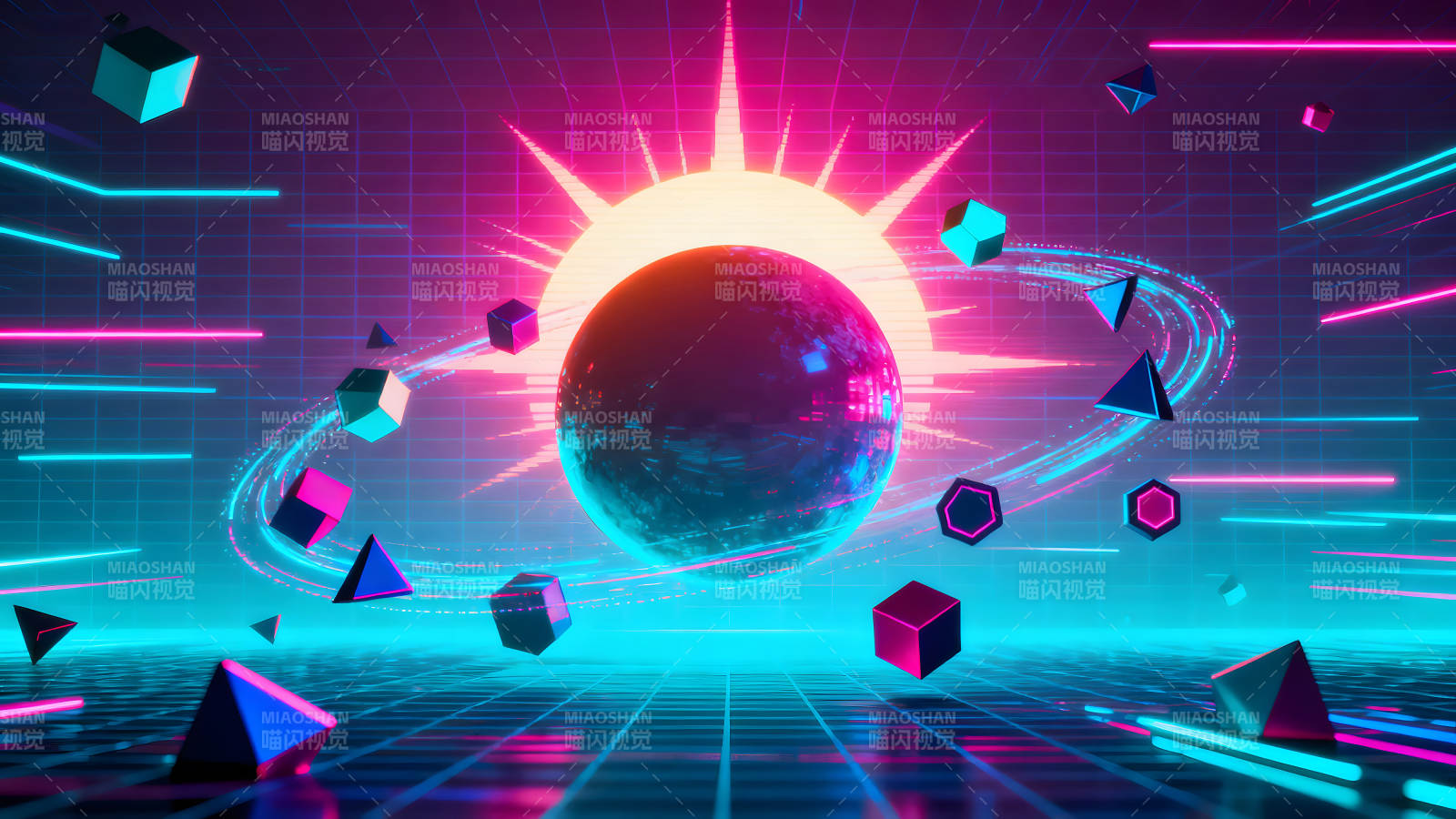 复古科幻风格的数字艺术图片