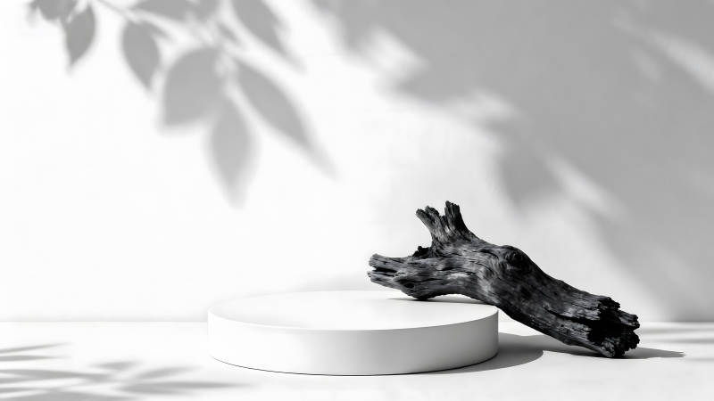 简约风格的产品展示场景图片