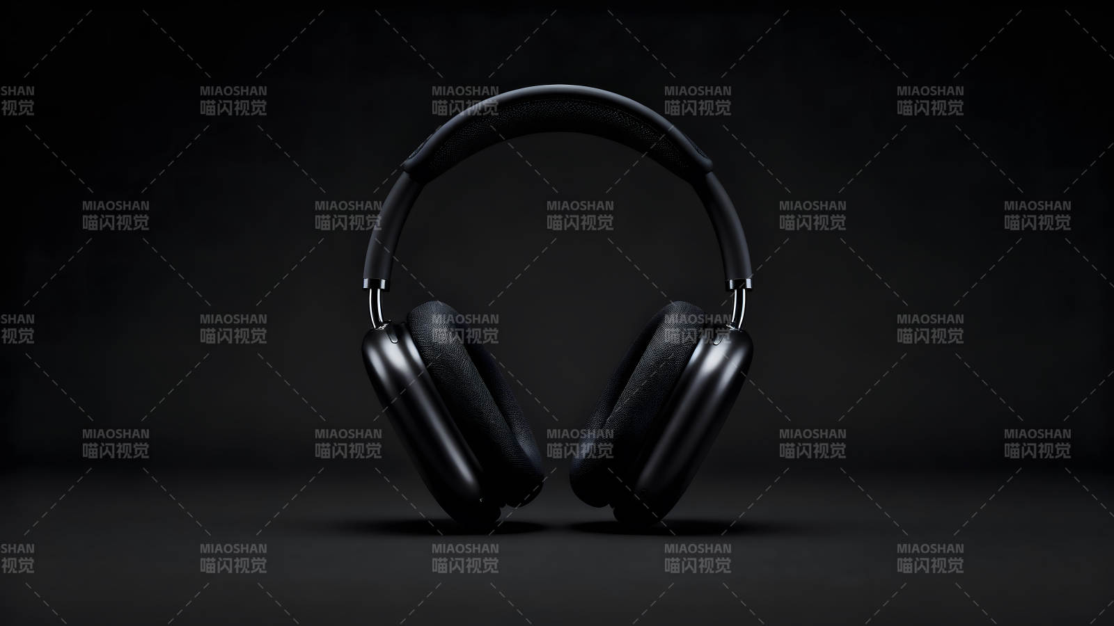 黑色耳机产品展示图图片