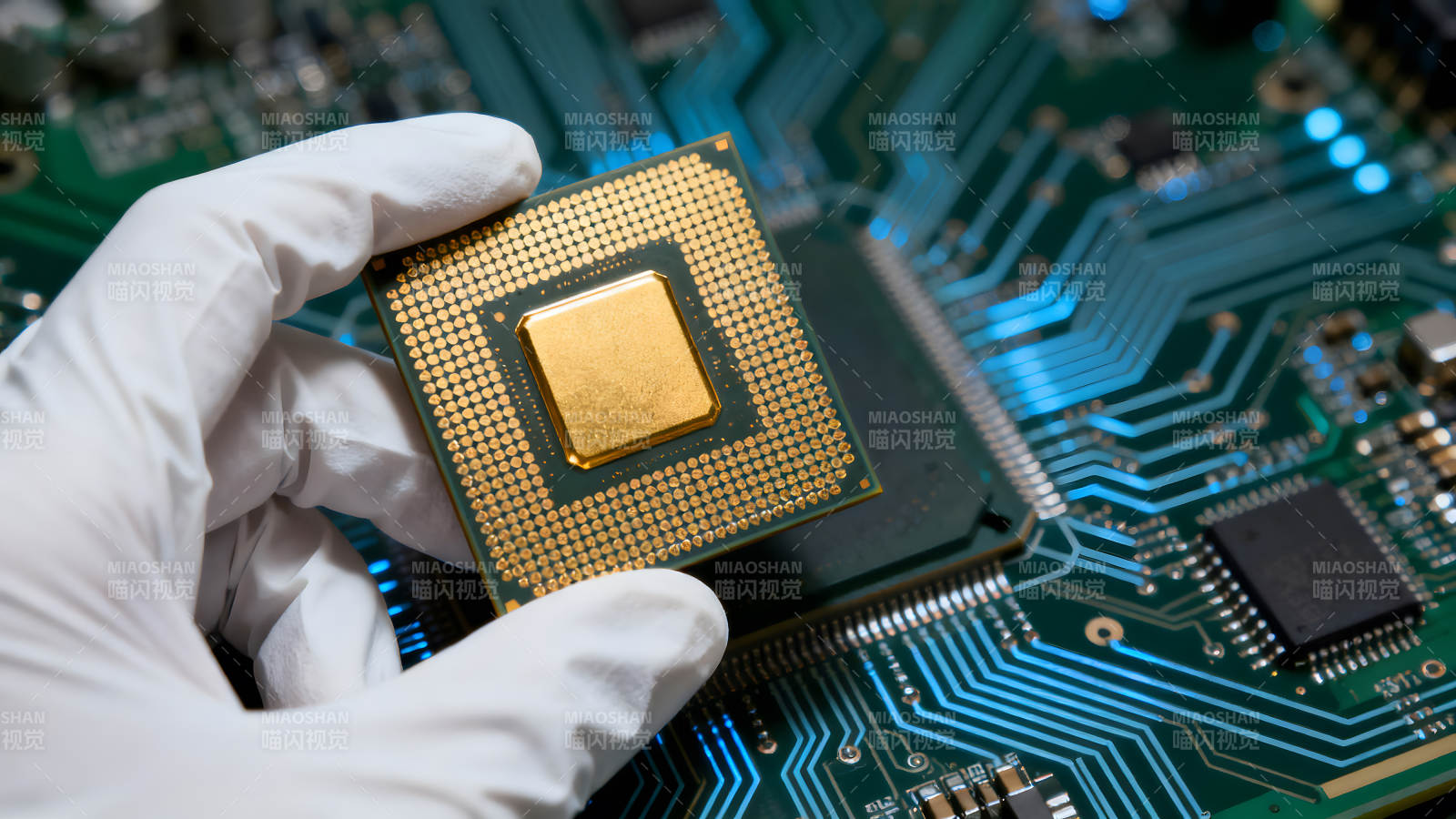CPU芯片与电路板图片