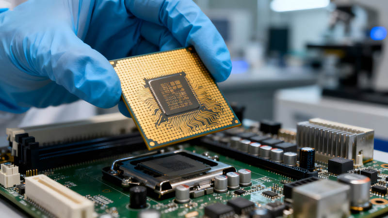 组装电脑芯片的技术过程图片