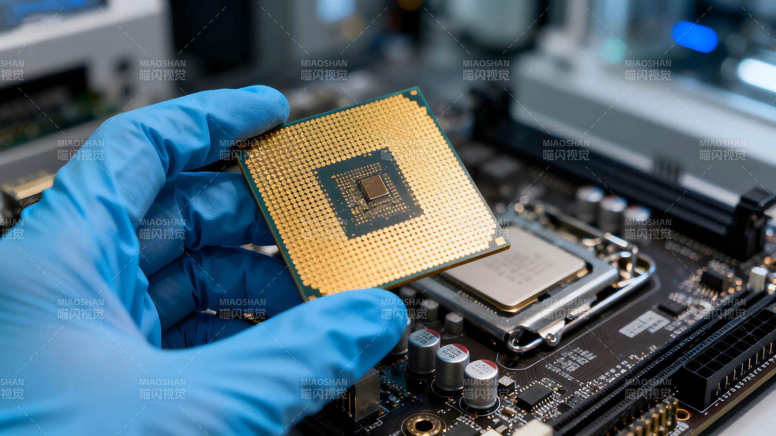 CPU与主板组装图片