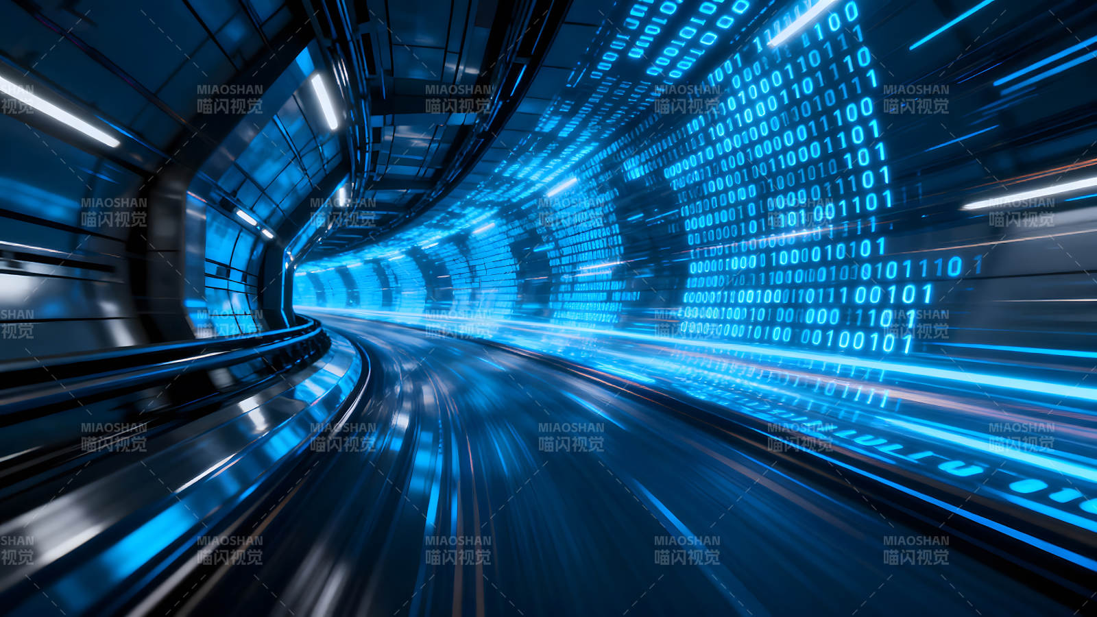 数据传输隧道科技感十足图片