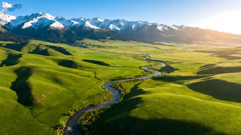 壮丽的山河风光景色宜人图片