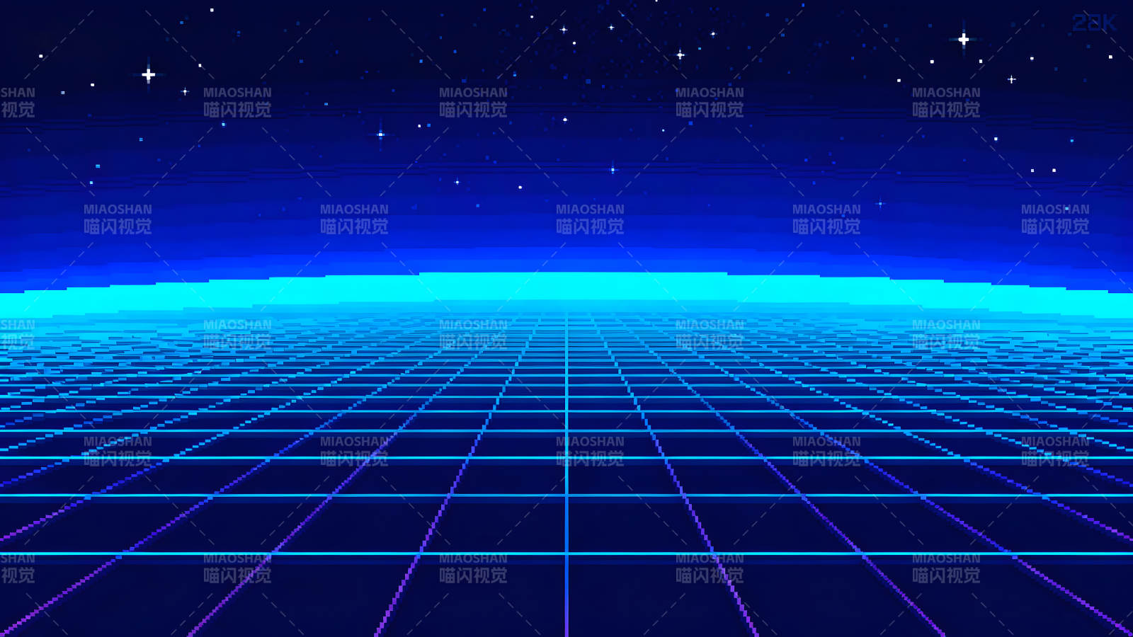 像素复古风格夜空景象图片