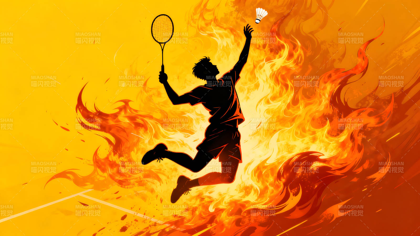 羽毛球运动员爆发图片