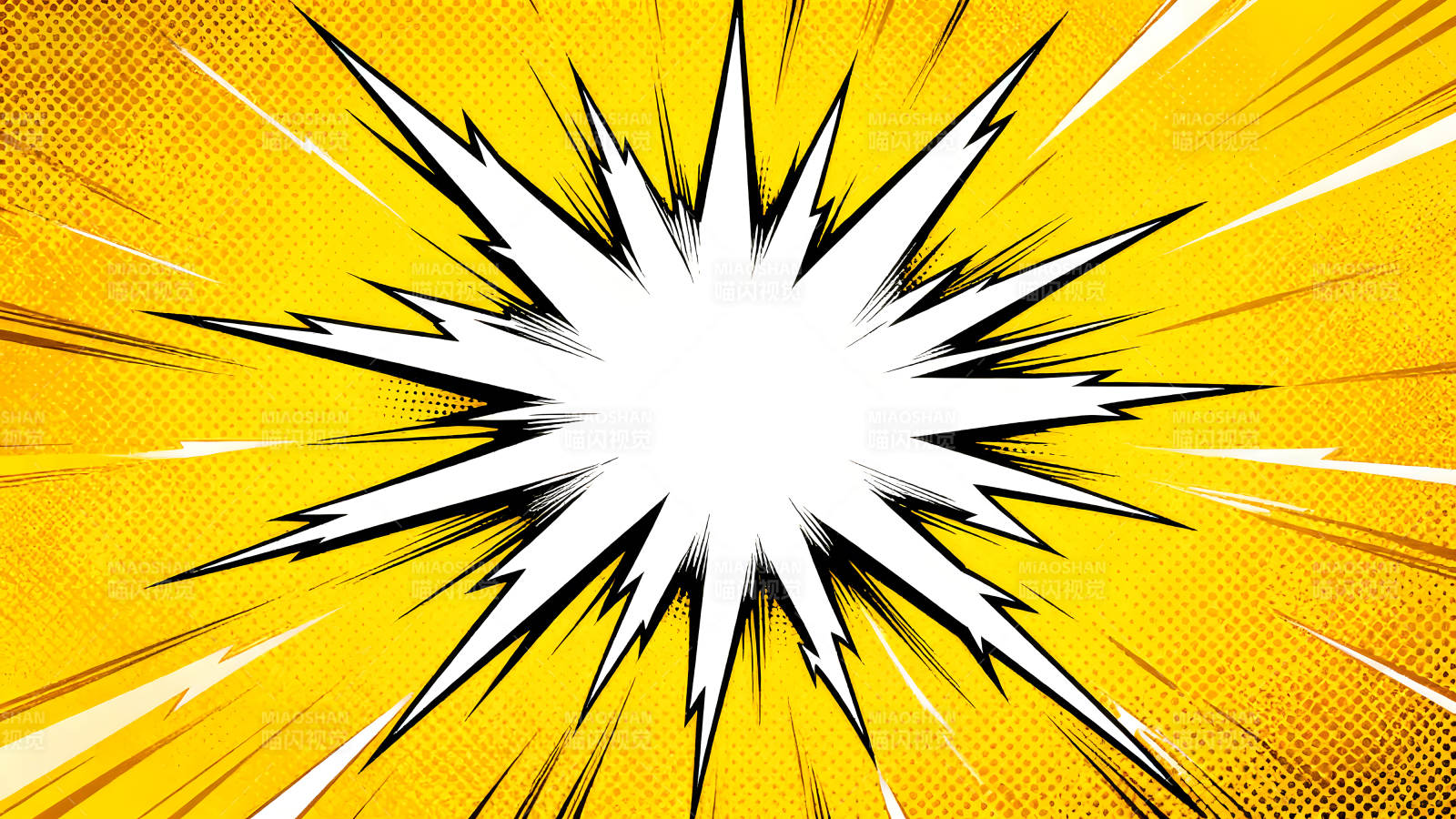 漫画风格爆炸特效背景图片