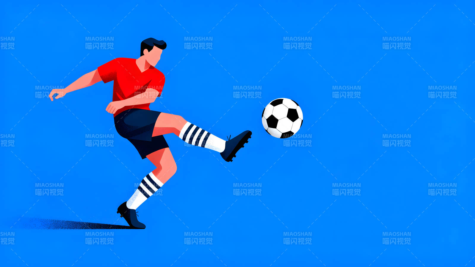 足球运动员踢球的瞬间图片