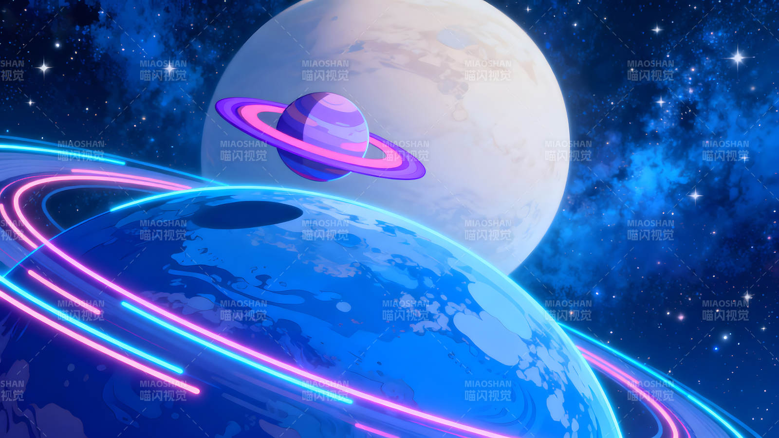 宇宙星球绚烂景象图片