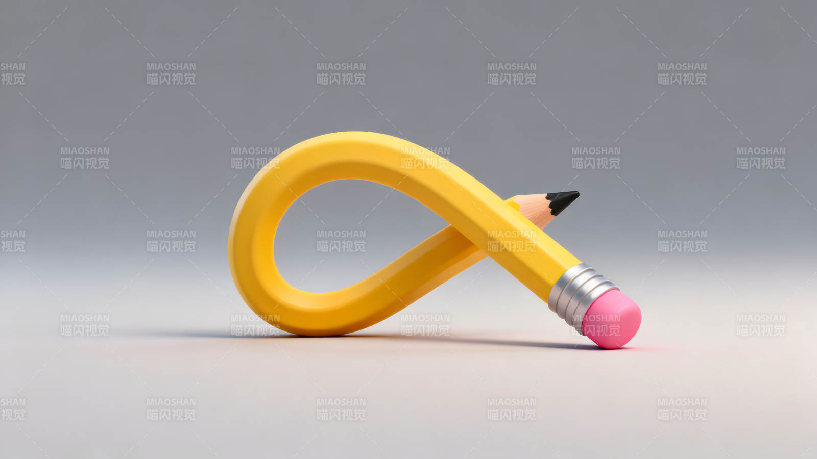 弯曲的铅笔图片