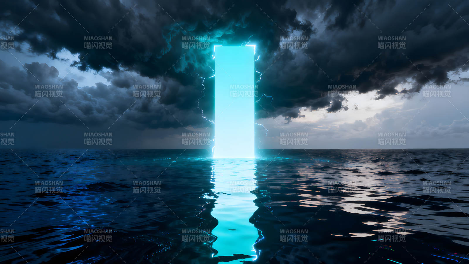 海中光门异象天际图片
