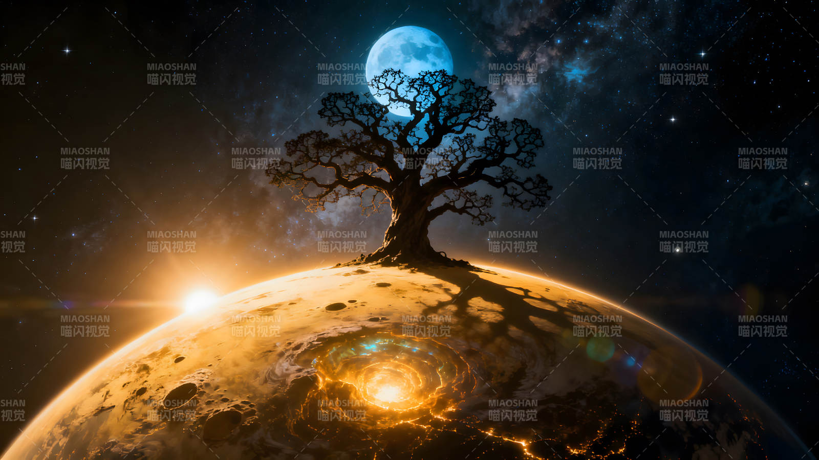 宇宙树行星之夜图片