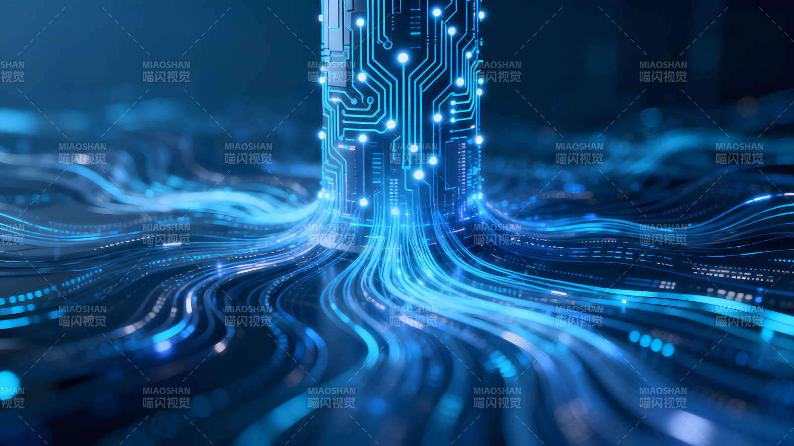 科技数据传输视觉效果图片