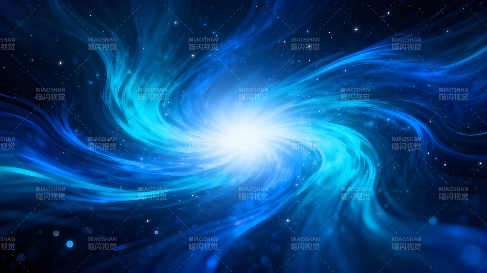 宇宙星云漩涡蓝色背景图图片