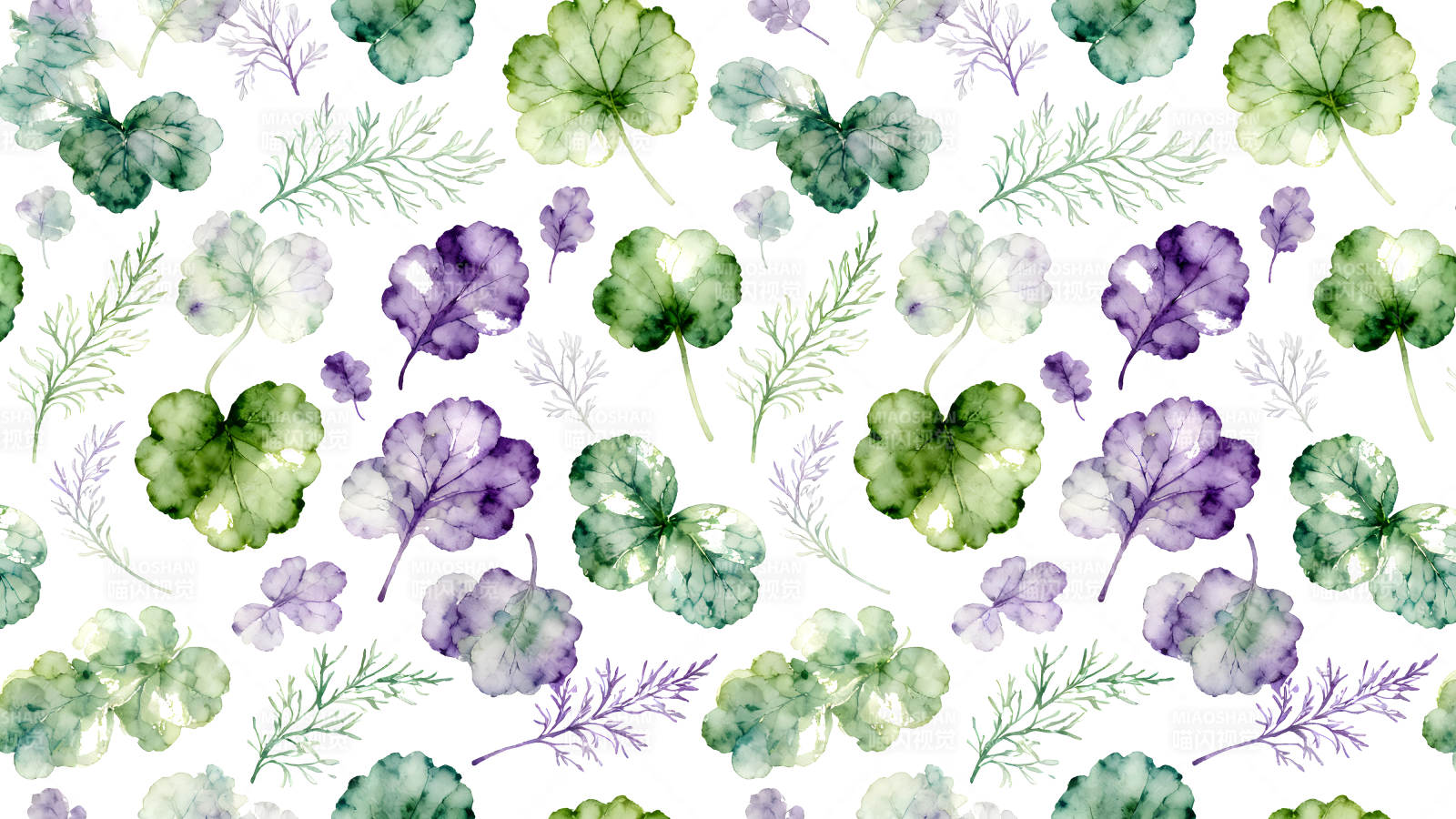 水彩风格植物图案图片