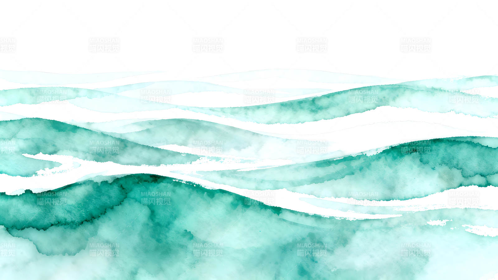 水彩风格的抽象水波纹样图片