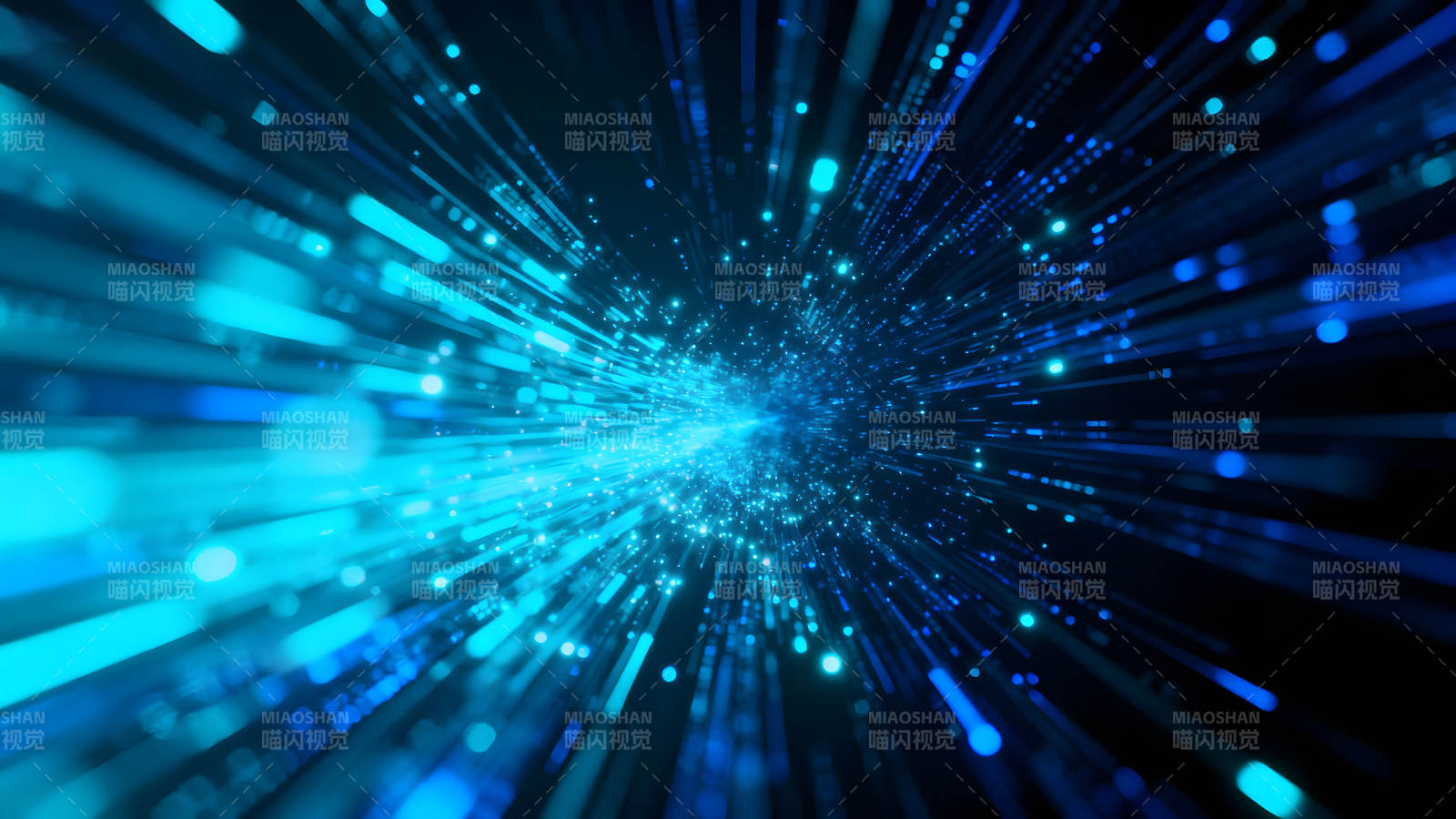 蓝色科技感抽象视觉效果图片