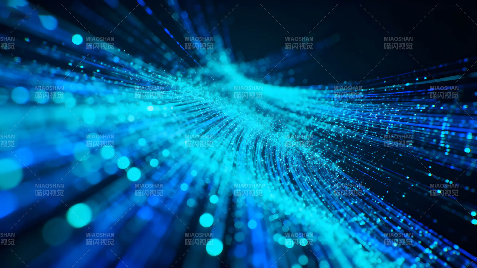 蓝色科技抽象线条流动图片