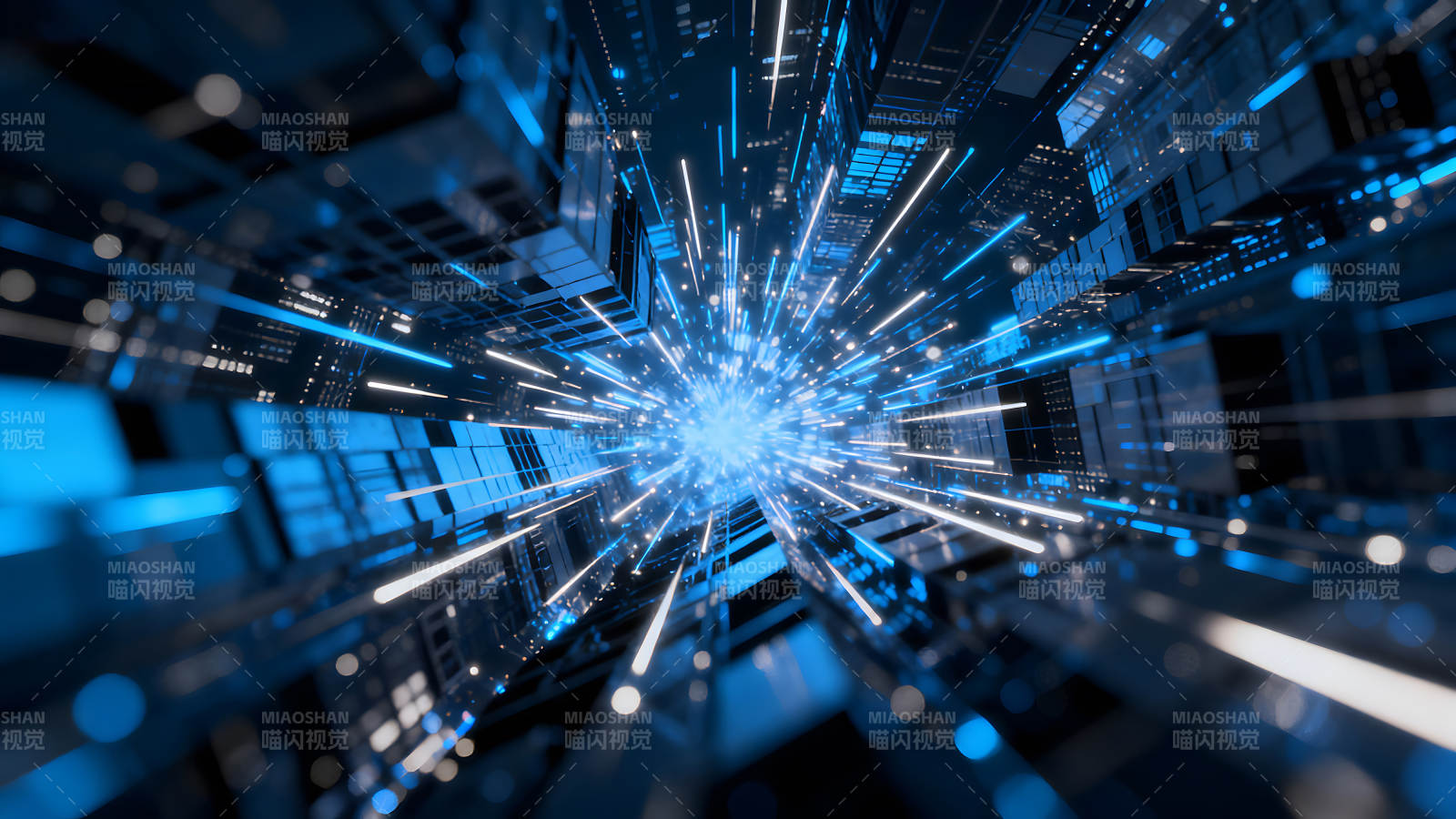 数字科技世界数据流图片