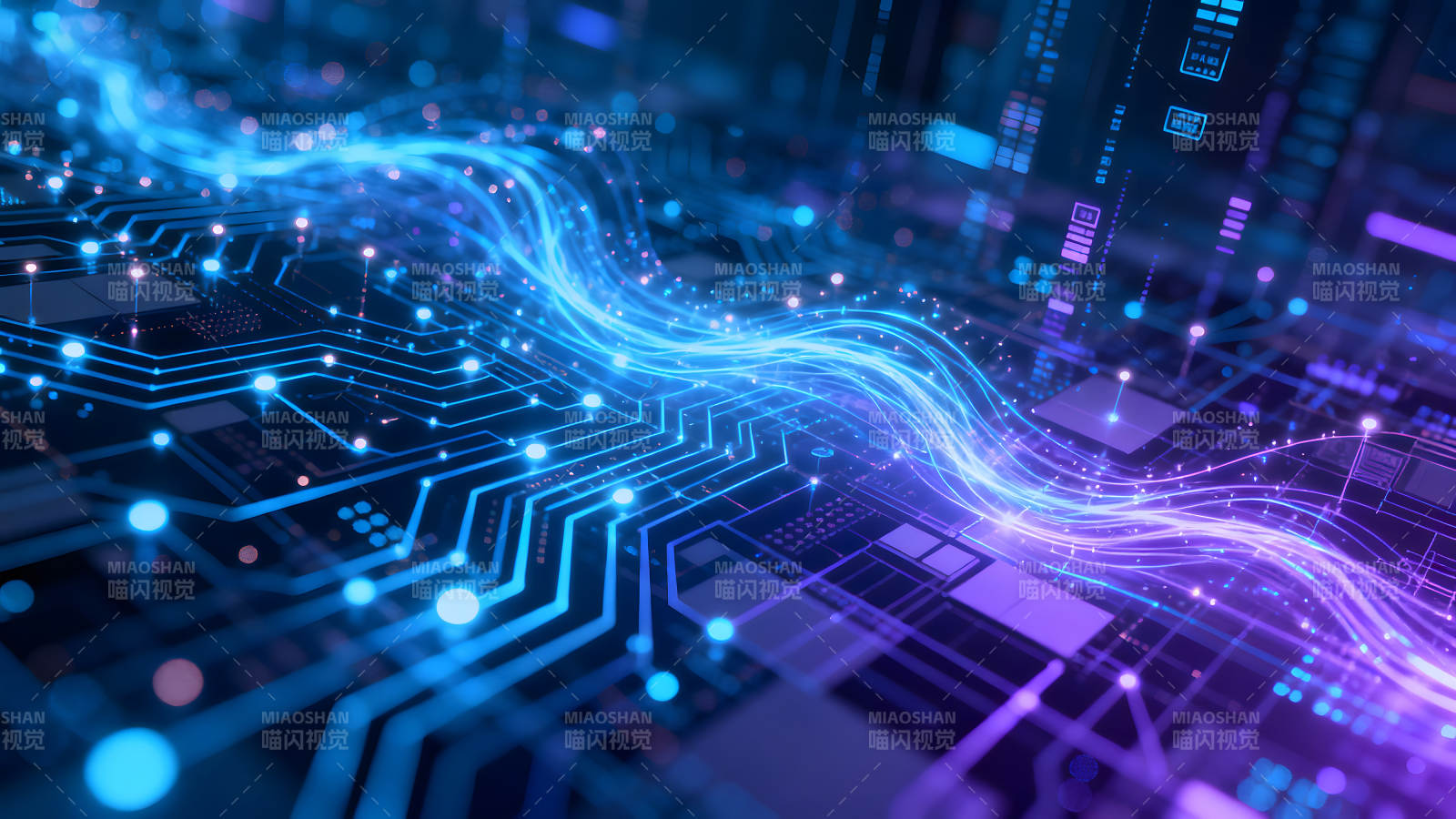 电子科技蓝光图图片