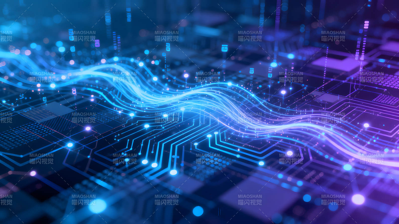 电路板抽象科技感图片