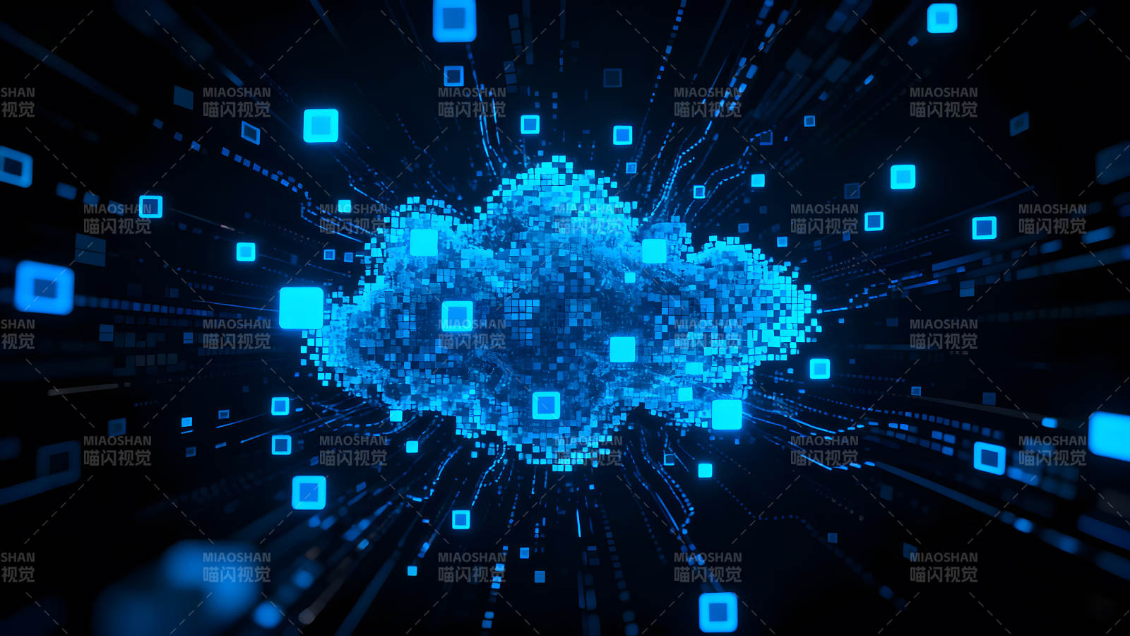 云存储数字世界数据传输图片