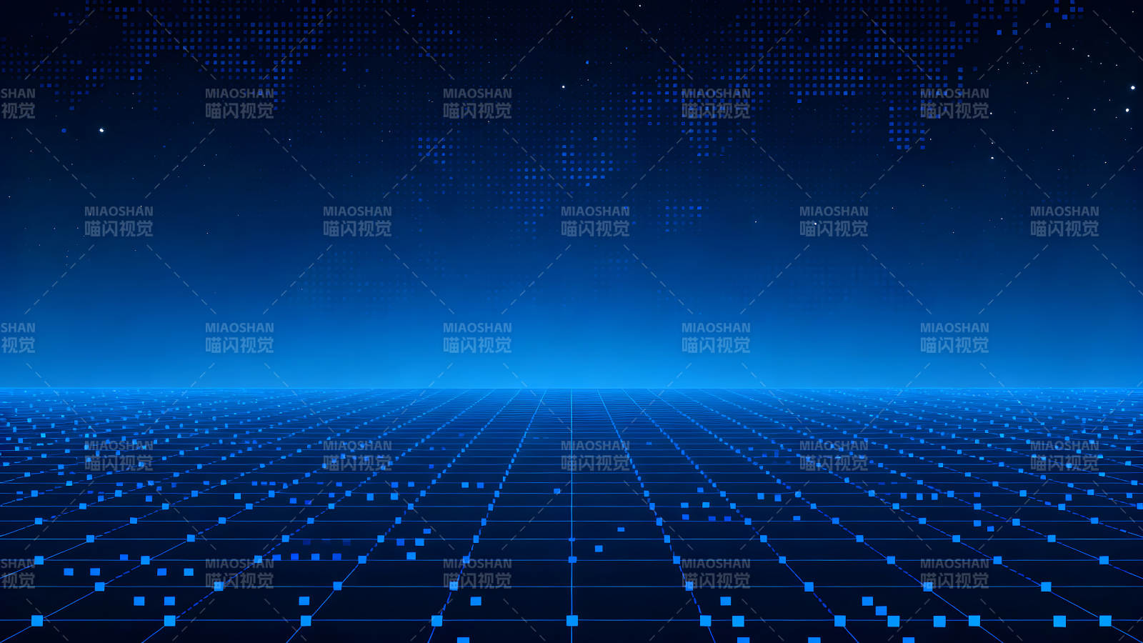 蓝色科技未来感画面图片