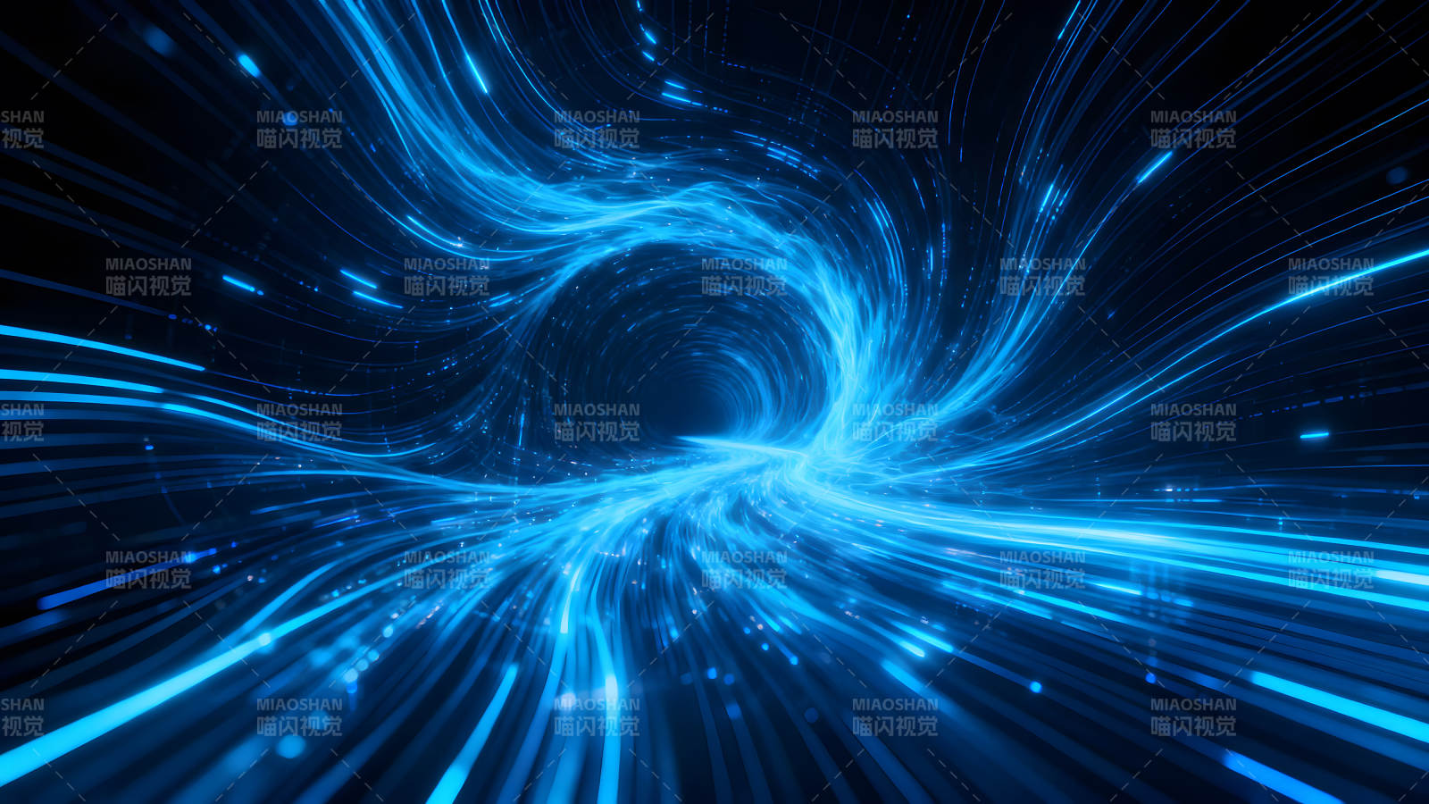 蓝光隧道时空穿越特效图片