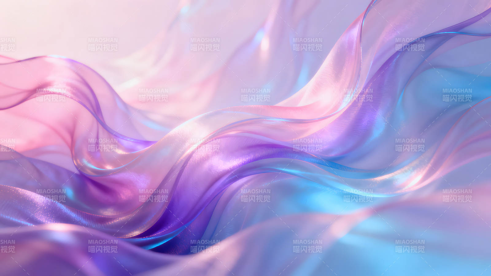 丝绸流动的梦幻场景图片