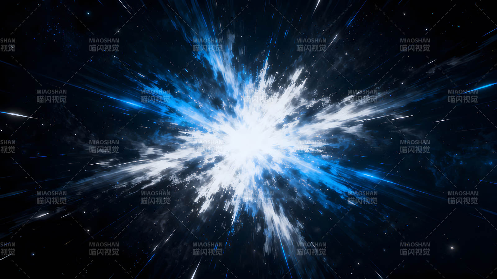 星空爆炸的光辉景象图片